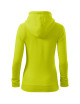 Women`s sweatshirt trendy zipper 411 lime Adler Malfini