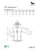 Softshell women`s jacket performance 521 cornflower blue Adler Malfini