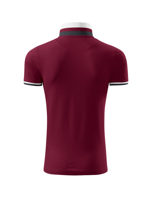 Koszulka polo męska collar up 256 garnet Adler Malfinipremium