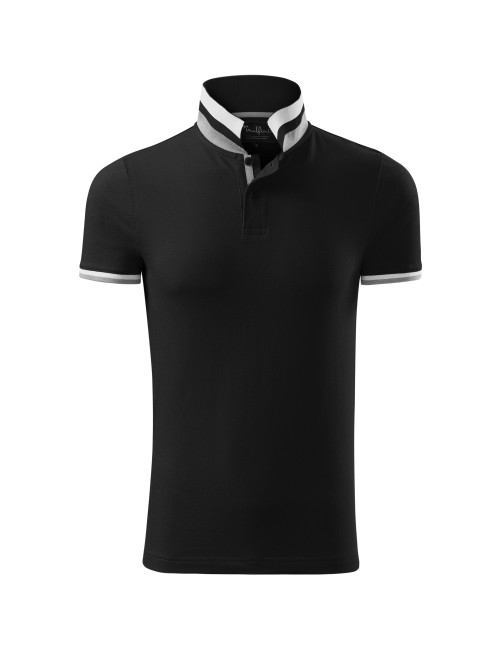 Koszulka polo męska collar up 256 czarny Adler Malfinipremium
