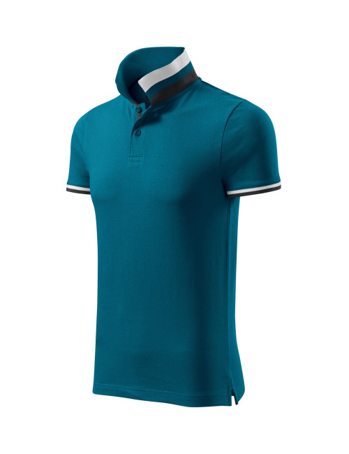 Koszulka polo męska collar up 256 petrol blue Adler Malfinipremium