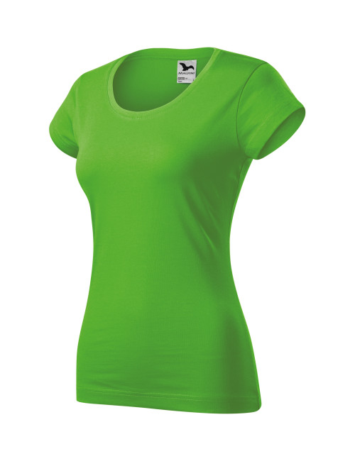 Adler MALFINI Damen T-Shirt Viper 161 grüner Apfel mit eigener Stickerei