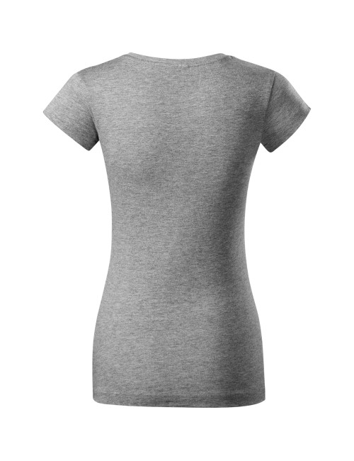 Damen-T-Shirt mit V-Ausschnitt 162, dunkelgrau meliert Adler Malfini