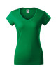 Koszulka damska fit v-neck 162 zieleń trawy Adler Malfini