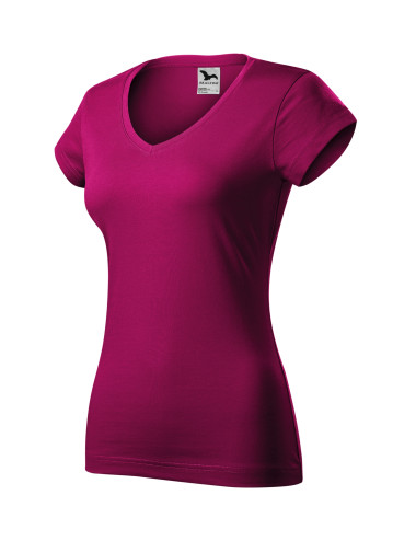 Damen-T-Shirt mit V-Ausschnitt 162 fuchsiarot Adler Malfini
