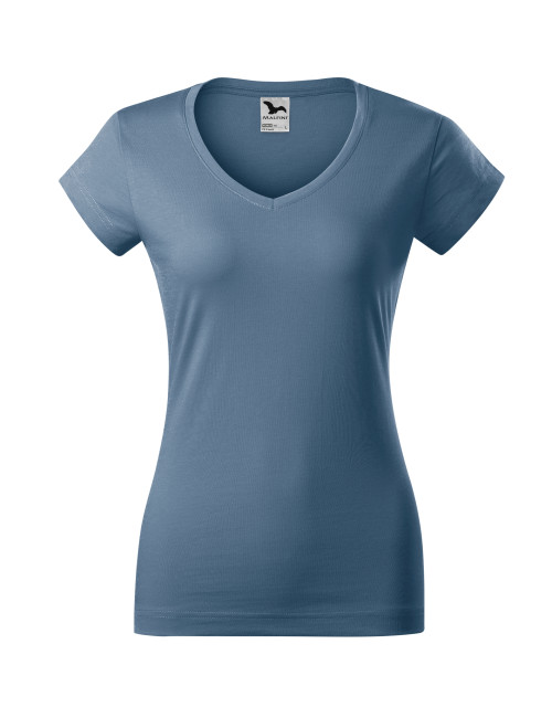 Damen-T-Shirt mit V-Ausschnitt 162 Denim Adler Malfini