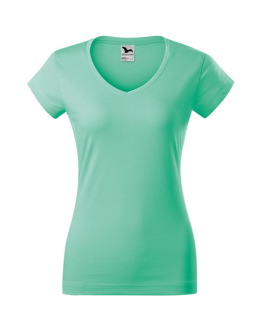 Damen-T-Shirt mit V-Ausschnitt 162 Mint Adler Malfini