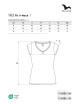 Damen-T-Shirt mit V-Ausschnitt 162 Mint Adler Malfini