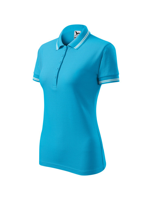 Damen-Urban-Poloshirt 220 Türkis Adler Malfini