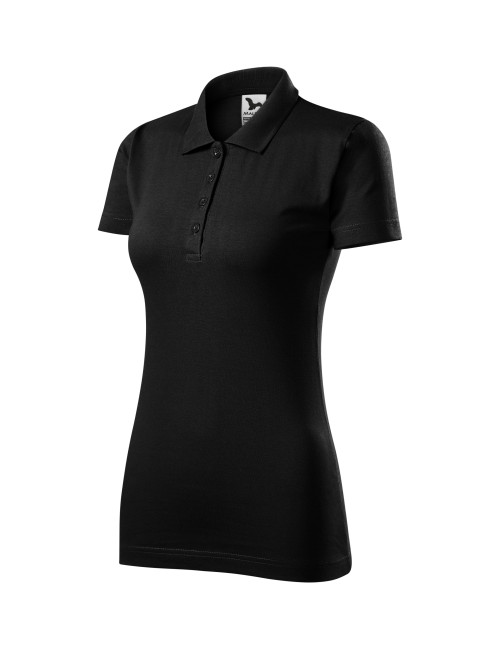 Koszulka polo damska single j. 223 czarny Adler Malfini