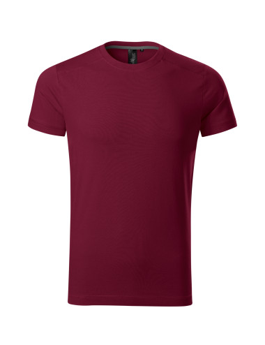 Adler MALFINIPREMIUM Herren T-Shirt Action 150 Granat Kleidung mit Stickerei