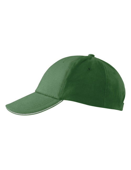 Unisex cap sandwich 6p 306 bottle green Adler Malfini