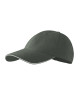Unisex cap sandwich 6p 306 dark khaki Adler Malfini