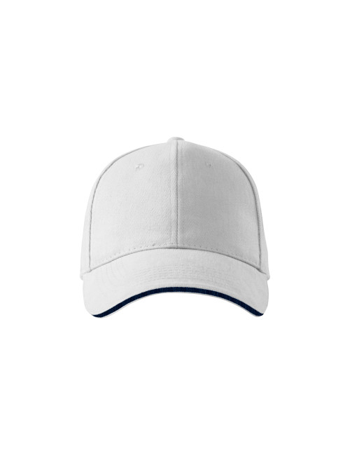 Adler Malfini Unisex Sandwich 6P Cap White