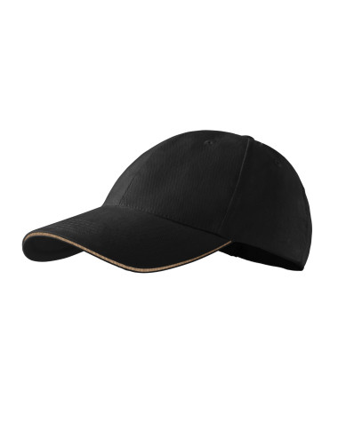 Unisex cap sandwich 6p 306 black Adler Malfini