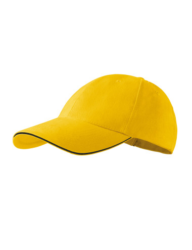 Unisex cap sandwich 6p 306 yellow Adler Malfini