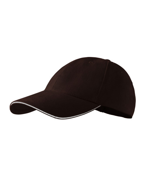 Cap unisex sandwich 6p 306 coffee Adler Malfini