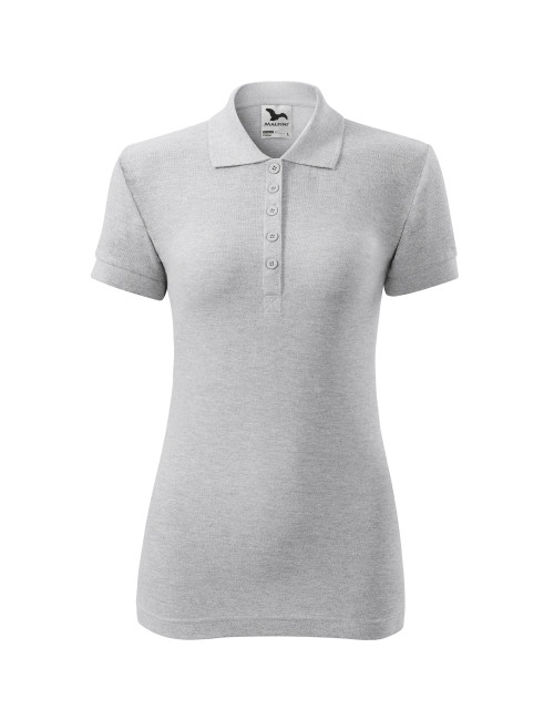 Koszulka polo damska cotton 213 jasnoszary melanż Adler Malfini