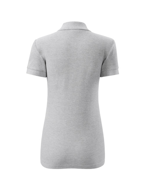 Damen-Poloshirt Baumwolle 213 hellgrau meliert Adler Malfini