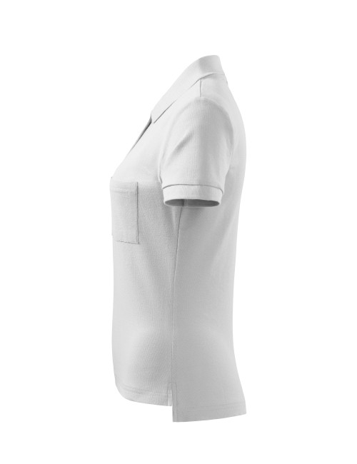 Koszulka polo damska Adler Malfini Cotton 213 biały - P&M