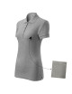 Ladies polo shirt cotton 213 dark gray melange Adler Malfini