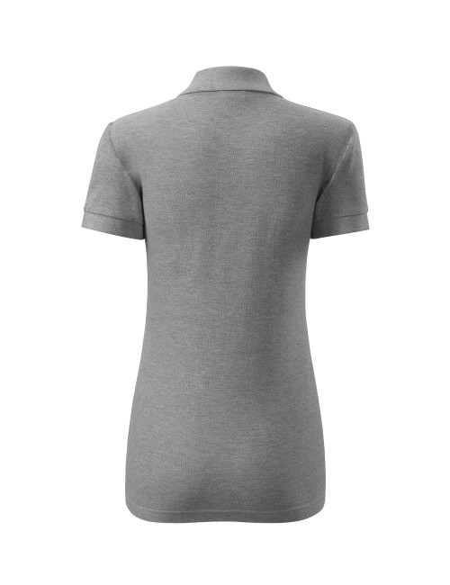 Koszulka polo damska cotton 213 ciemnoszary melanż Adler Malfini