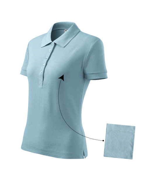 Koszulka polo damska cotton 213 błękitny Adler Malfini