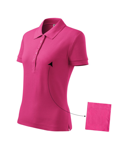 Koszulka polo damska cotton 213 czerwień purpurowa Adler Malfini