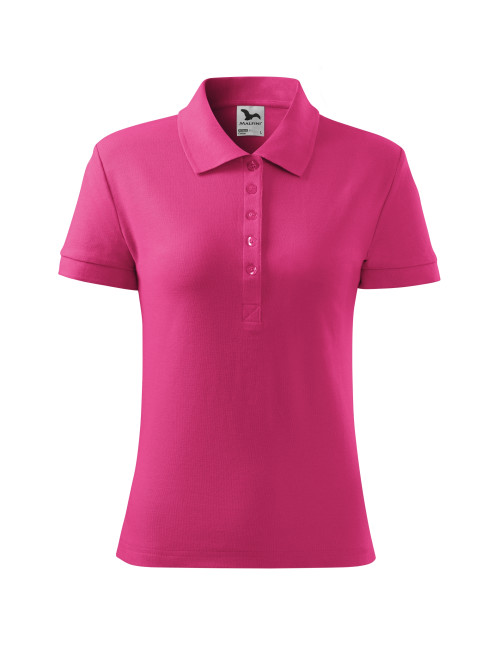 Damen-Poloshirt Baumwolle 213 rot lila Adler Malfini