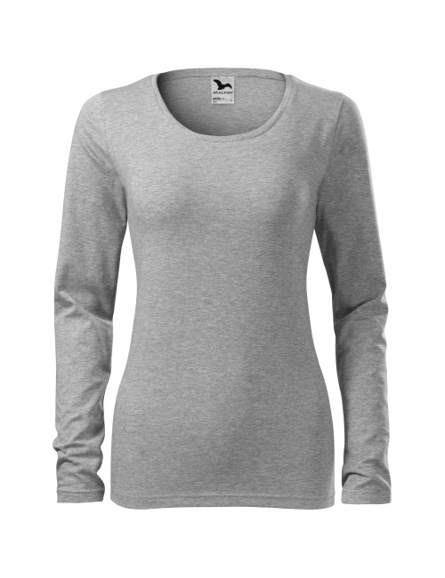 Damen Slim T-Shirt 139 dunkelgrau meliert Adler Malfini