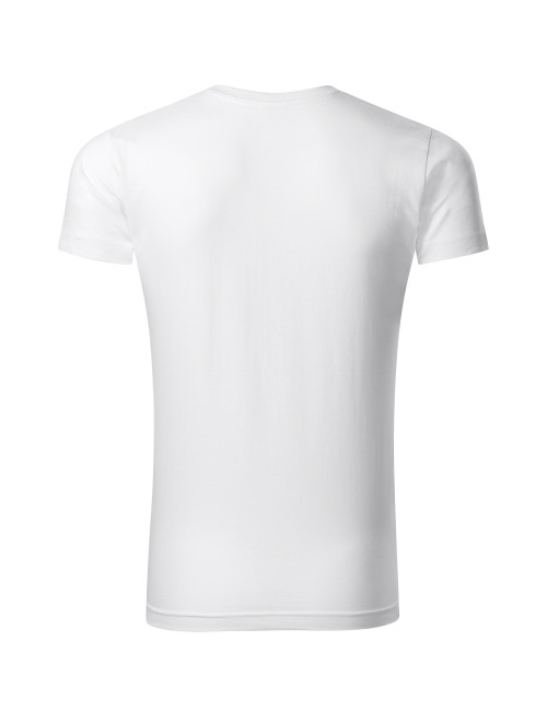 Herren T-Shirt Adler Malfini Slim Fit V-Neck Weiß