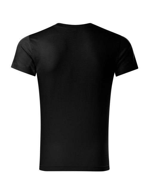 Adler MALFINI Herren T-Shirt Slim Fit V-Ausschnitt 146 schwarz Arbeitskleidung
