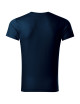 Adler MALFINI Men`s Slim Fit V-neck 146 navy blue embroidery logo