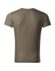 Adler MALFINI Herren T-Shirt Slim Fit V-Ausschnitt 146 Army Bekleidung mit Stickerei