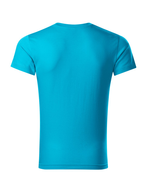 Adler MALFINI Herren T-Shirt Slim Fit V-Ausschnitt 146 türkis Arbeitskleidung