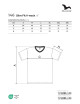 Adler MALFINI Men`s Slim Fit V-neck T-shirt 146 mint logo embroidery