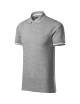 Koszulka polo męska perfection plain 251 ciemnoszary melanż Adler Malfinipremium