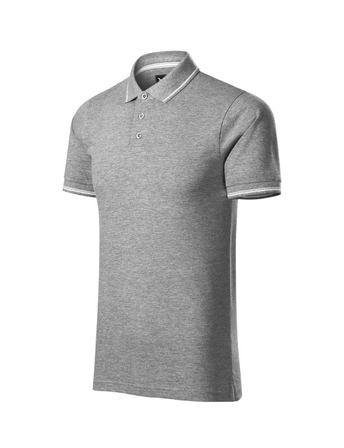 Herren Poloshirt Perfection Plain 251 Dunkelgrau Melange Adler Malfinipremium