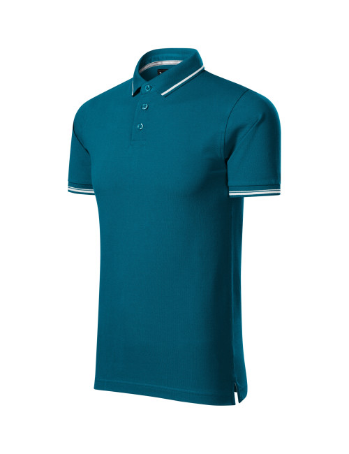 Adler MALFINIPREMIUM Koszulka polo męska Perfection plain 251 petrol