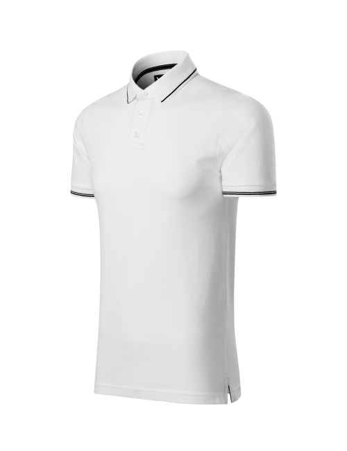 Koszulka polo męska Adler Perfection Plain biały - P&M