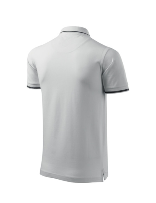 Koszulka polo męska Adler Perfection Plain biały - P&M