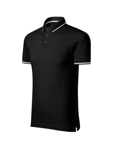 Koszulka polo męska perfection plain 251 czarny Adler Malfinipremium