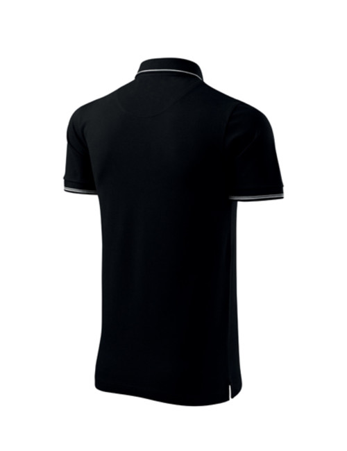 Koszulka polo męska perfection plain 251 czarny Adler Malfinipremium
