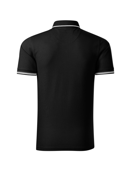 Koszulka polo męska perfection plain 251 czarny Adler Malfinipremium