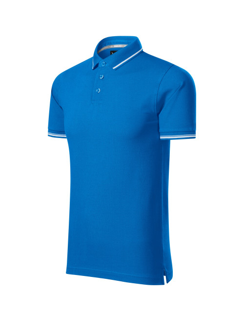 Perfection plain 251 snorkel blue men`s polo shirt Adler Malfinipremium