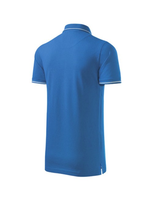 Perfection plain 251 snorkel blue men`s polo shirt Adler Malfinipremium