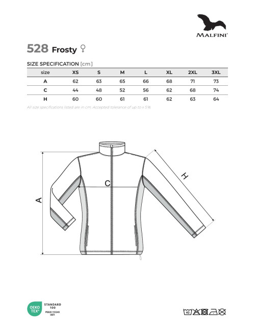 MALFINI Polar damski Frosty 528 granatowy, polar z logo