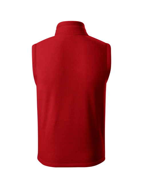 Adler MALFINI Unisex Fleeceweste Exit 525, rote Logo-Stickerei
