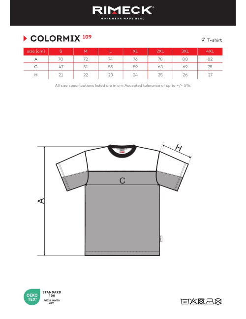Unisex T-Shirt Colormix 109 rot Adler Malfini