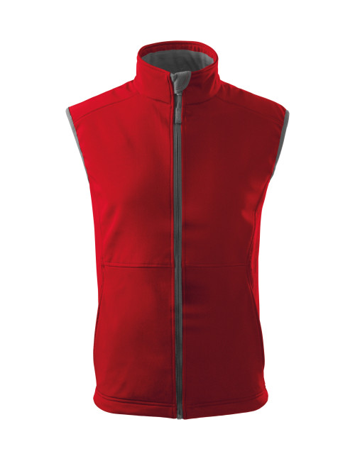 Softshell men`s vest vision 517 red Adler Malfini